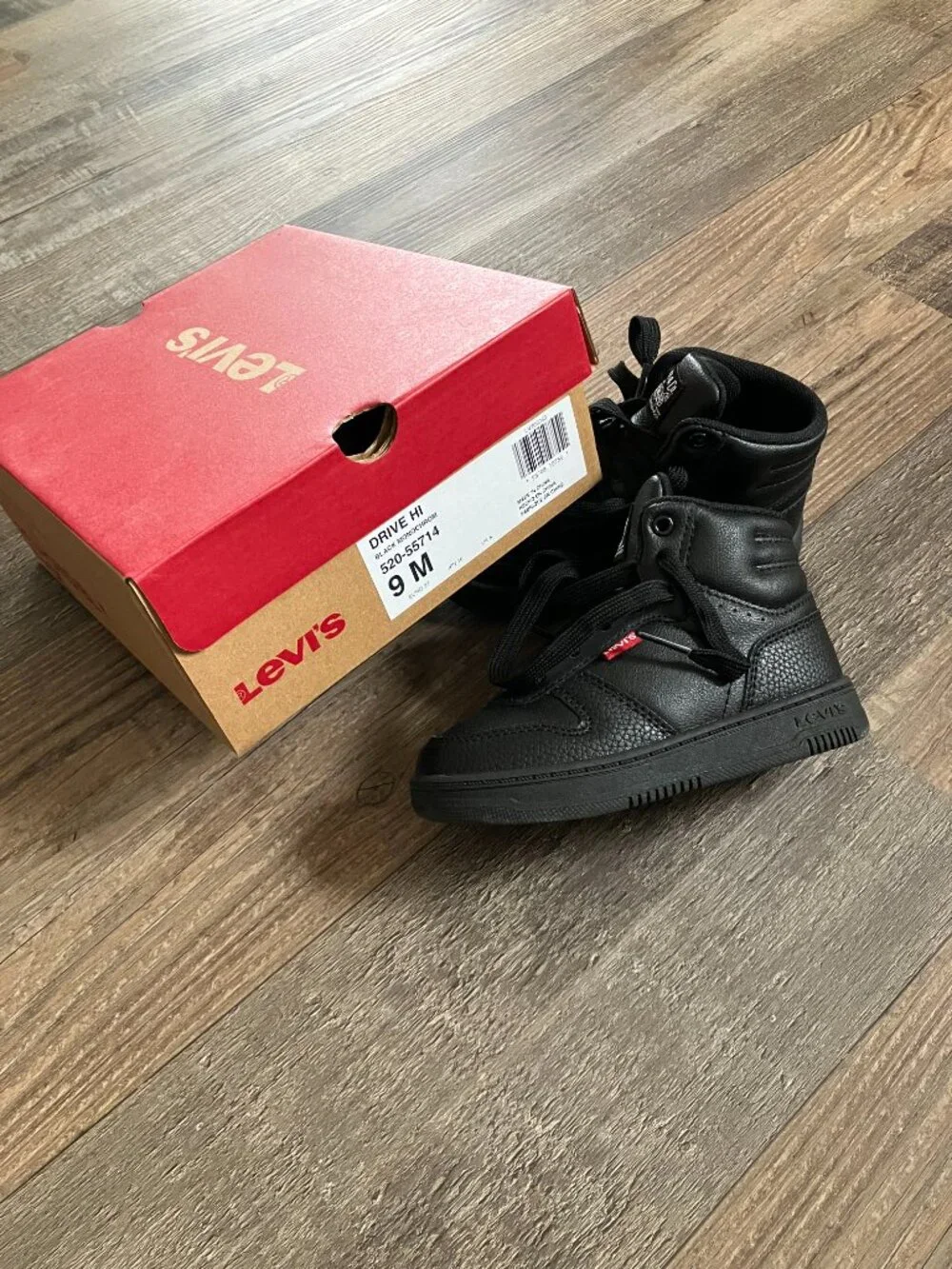 LEVI'S DRIVE HI CASUAL SNEAKER TODDLER, SIZE: 9